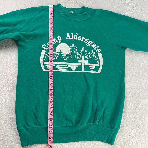 Camp Aldersgate Vintage Jesus Religious Sweatshirt Vintage Velva Sheen SZ Small - Picture 4 of 6